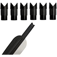 ZSHJG 50pcs Tiro con Arco Nocks de Plástico para Ballesta Caza Pegamento en Flecha Nocks Plastico Pin Nock Colas de…